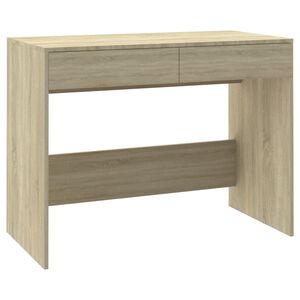 vidaXL Schreibtisch Sonoma-Eiche 101x50x76,5 cm Holzwerkstoff