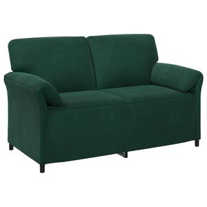 vidaXL 2-Sitzer Sofa Dunkelgr&uuml;n 158 x 83 x 95 cm Samt
