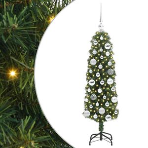 vidaXL K&uuml;nstlicher Weihnachtsbaum mit 150 LEDs mit St&auml;nder Gr&uuml;n 120 cm