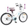 vidaXL Kinderfahrrad 18 Zoll f&uuml;r 5-7 Jahre alt Wei&szlig;