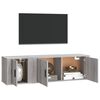 vidaXL 2-tlg. TV-Schrank-Set Grau Sonoma Holzwerkstoff