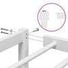 vidaXL Bettgestell Metall Wei&szlig; 75x190 cm
