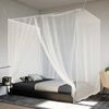 vidaXL Moskitonetz zum Aufh&auml;ngen 156 Mesh Wei&szlig; 220x200x210 cm
