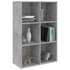 vidaXL B&uuml;cherregal/Sideboard Betongrau 66x30x98 cm Holzwerkstoff