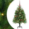 vidaXL Weihnachtsbaum mit 150 LEDs mit St&auml;nder Gr&uuml;n 120 cm PE