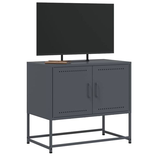 vidaXL TV-Schrank Anthrazit 68,5x39x60,5 cm Stahl