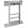 vidaXL Billardqueue-St&auml;nder Holzwerkstoff 93 x 12 x 103 cm Betongrau