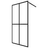 vidaXL Duschwand f&uuml;r Walk-in Dusche Mattes Sicherheitsglas 140x195 cm