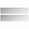 vidaXL Treppe Tritt 2 stk. 90 x 20 cm Silber Aluminium Rechtwinklig