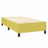 vidaXL Boxspringbett mit Matratze & LED Gr&uuml;n 90x190 cm Stoff