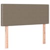 vidaXL Boxspringbett mit Matratze & LED Taupe 90x200 cm Stoff