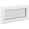 vidaXL Kellerfenster RISOR 100 x 50 cm PVC und Glas Wei&szlig;