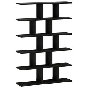 vidaXL Wandregal Schwarz Eichen-Optik 70 x 17 x 101 cm Holzwerkstoff