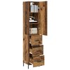 vidaXL Highboard Altholz 34,5 x 34 x 180 cm Holzwerkstoff