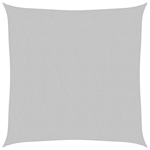 vidaXL Sonnensegel Hellgrau 3,6x3,6 m 100% Polyester Oxford