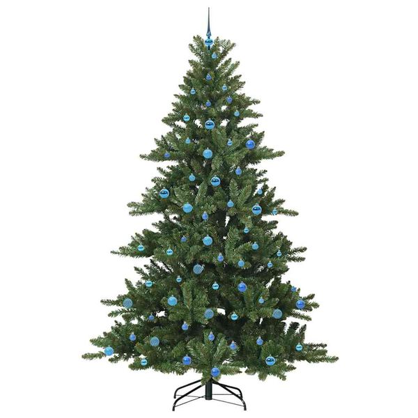 vidaXL Künstlicher klappbarer Weihnachtsbaum mit 300 LEDs 240 cm PVC