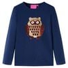 vidaXL Kinder-Langarmshirt Marineblau 92