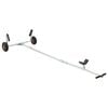 vidaXL Verstellbarer Bootstrailer mit Luftreifen 200 kg Load Silber