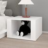 vidaXL Nachttisch Wei&szlig; 57x55x36 cm Holzwerkstoff