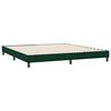 vidaXL Boxspringbett ohne Matratze Dunkelgr&uuml;n 180x220 cm Samt