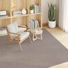 vidaXL Bereichsteppiche Quadratisch LUGO Taupe 120 x 120 cm Polyester
