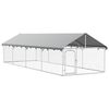 vidaXL Outdoor-Hundezwinger mit Dach 600x200x150 cm
