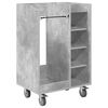 vidaXL Golf Schrank Mit Rad Uni Beton Grau 65 x 45 x 98 cm