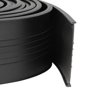 vidaXL Garage T&uuml;rdichtung Schwarz 70 x 6 mm 4,5 m PVC