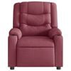 vidaXL Massagesessel Elektrisch Weinrot Stoff