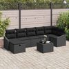 vidaXL Sofa Set mit Kissen 8 pcs Poly-Rattan