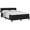 vidaXL Boxspringbett mit Matratze Schwarz 140 x 190 cm Stoff