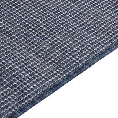 vidaXL Outdoor-Teppich Flachgewebe 160x230 cm Blau