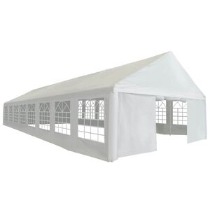 vidaXL Partyzelt PE 6x16 m Wei&szlig;