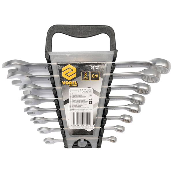 VOREL 8-tlg. Ring-Maulschl&uuml;ssel-Satz 6-19 mm