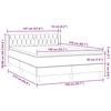 vidaXL Boxspringbett mit Matratze Rosa 140x210 cm Samt