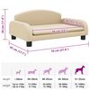 vidaXL Hundebett Creme 70x45x30 cm Stoff