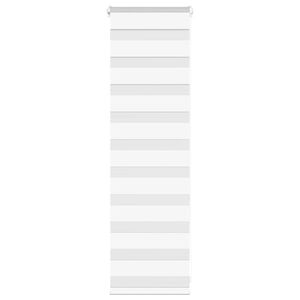 vidaXL Doppelrollo Wei&szlig; 40x100 cm Stoffbreite 35,9 cm Polyester