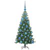 vidaXL Weihnachtsbaum mit 150 LEDs mit St&auml;nder Gr&uuml;n 120 cm PVC