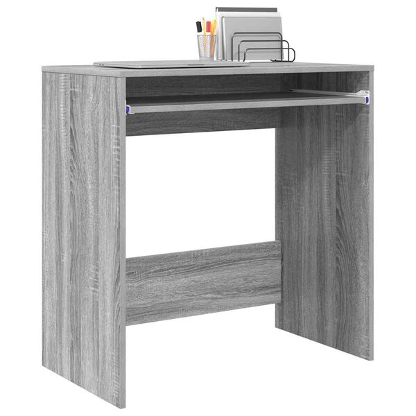 vidaXL Schreibtisch Graues Sonoma 77,5 x 43 x 79 cm Holzwerkstoff