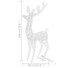 vidaXL XXL Rentiere Weihnachtsdekoration Acryl 250 LED 2 Stk. 180 cm