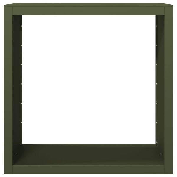 vidaXL Brennholzregal Gr&uuml;n 100x40x100 cm Stahl