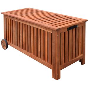 vidaXL Garten-Aufbewahrungsbox 118x52x58 cm Holz