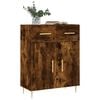 vidaXL Sideboard Räuchereiche 69,5x34x90 cm Holzwerkstoff