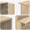 vidaXL Empfangstheke Sonoma-Eiche 200x50x103,5 cm Holzwerkstoff