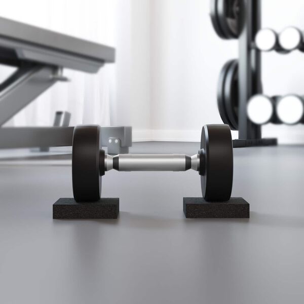 vidaXL Gummipad Schwarz Gummi