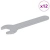 vidaXL Spanner 12 Stk. Silber 10 mm Eisen