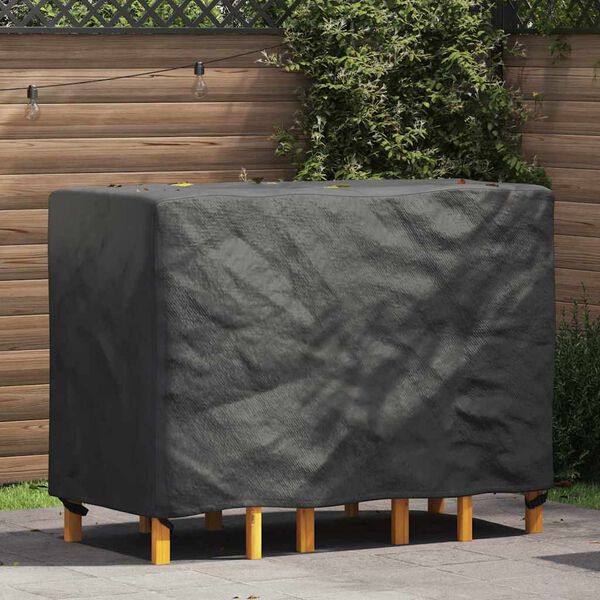 vidaXL Gartenmöbelabdeckung Schwarz 130 x 80 x 70 cm 600D