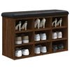 vidaXL Schuhbank Braun Eichen-Optik 82x32x50 cm Holzwerkstoff