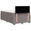 vidaXL Boxspringbett mit Matratze Taupe 120x190 cm Stoff