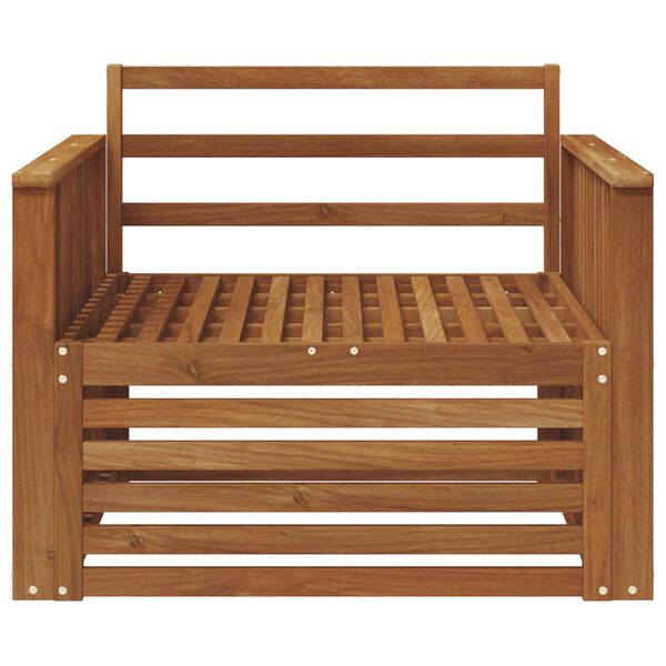 vidaXL 2 St&uuml;ck Sofa mit Armlehnen Massivholz Akazie Natur